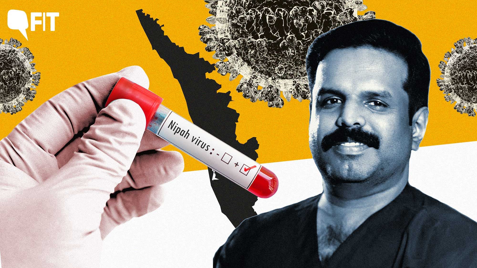 <div class="paragraphs"><p>(Photo: Critical Care specialist, Dr Anoop Kumar, Map of Kerala, and a positive Nipah virus test.)</p></div>