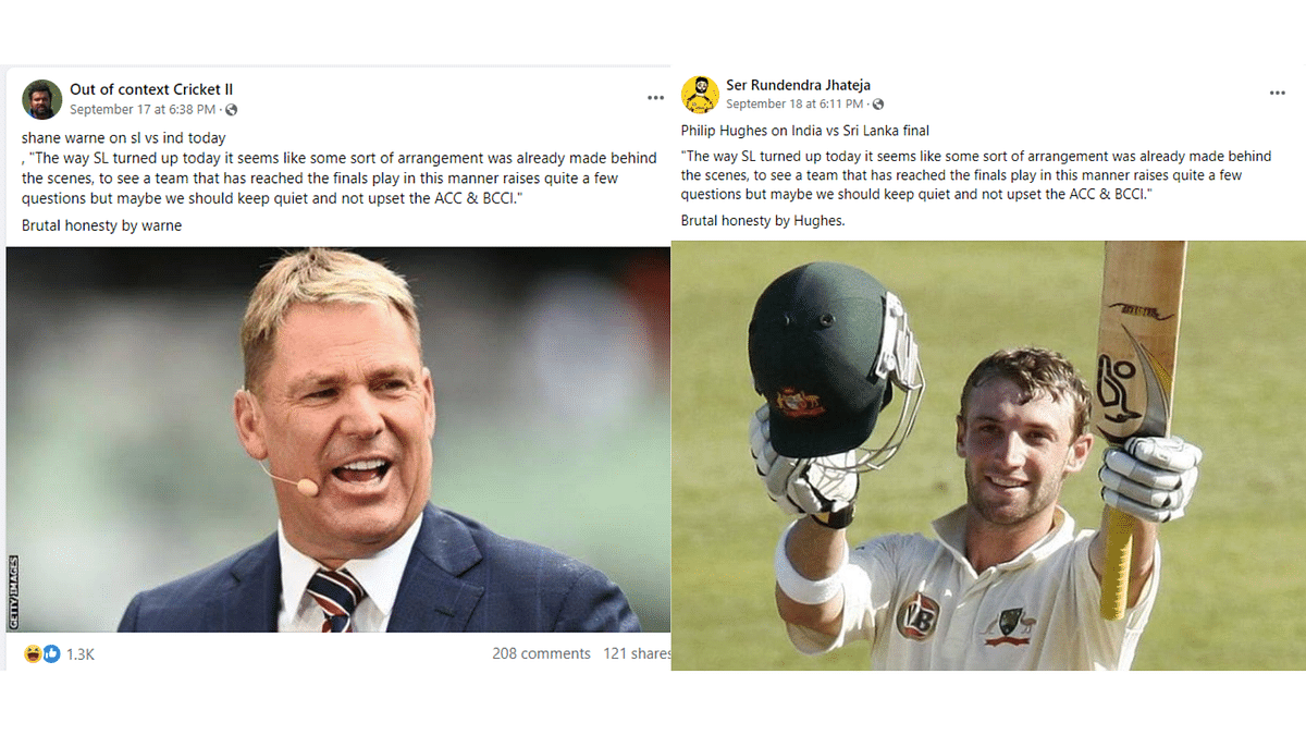 The former Australian passed away in a car crash in May 2022, so it's impossible for him to make the comment.
