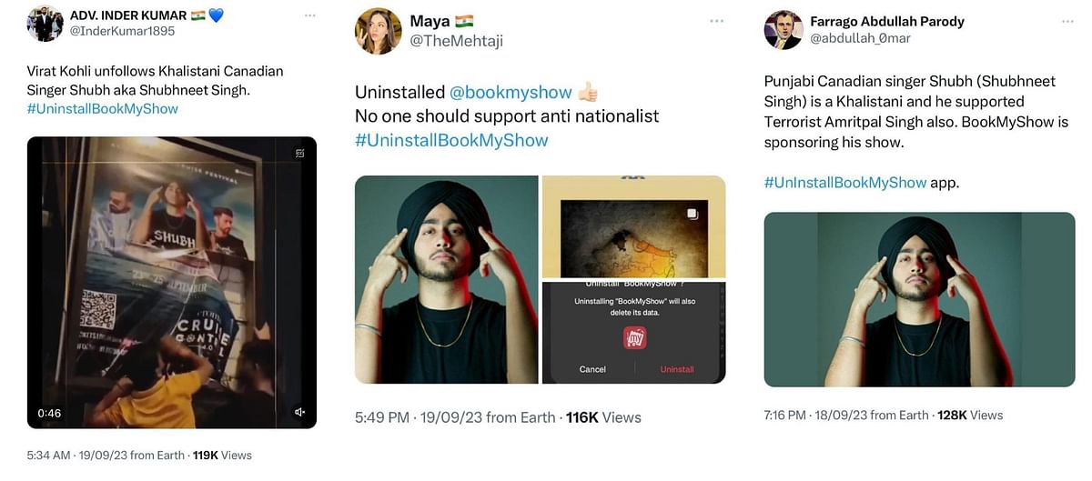 The campaign to cancel Shubh's show started from BJYM Mumbai's President's account and spiralled into a viral trend.
