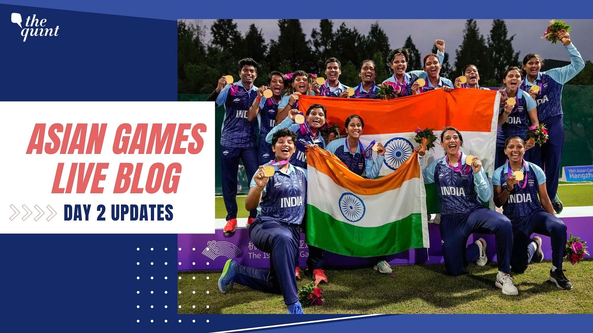 <div class="paragraphs"><p><strong>Asian Games 2023 Live Updates, Day 2: Women's Cricket Team Win India's 2nd Gold</strong></p></div>