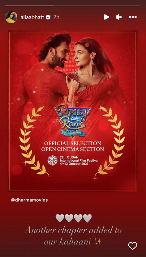 'Rocky Aur Rani Kii Prem Kahaani,' starring Alia Bhatt and Ranveer Singh, is directed by Karan Johar.