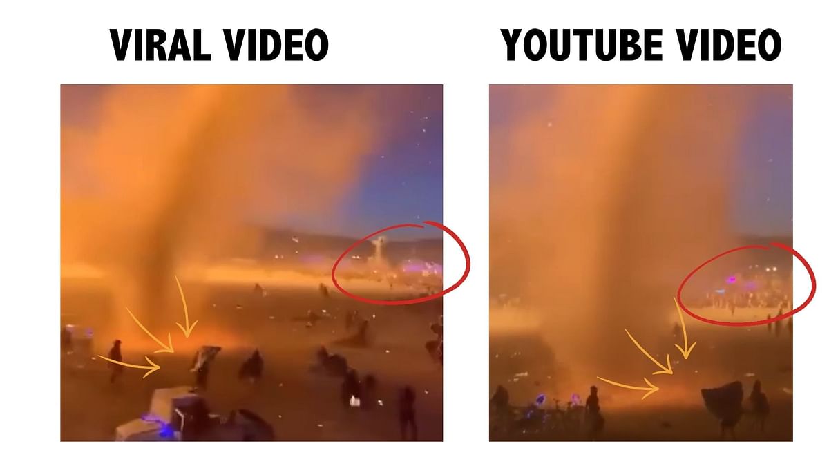While both the visuals were unrelated to 2023 Burning Man event, the purported report had been digitally altered.