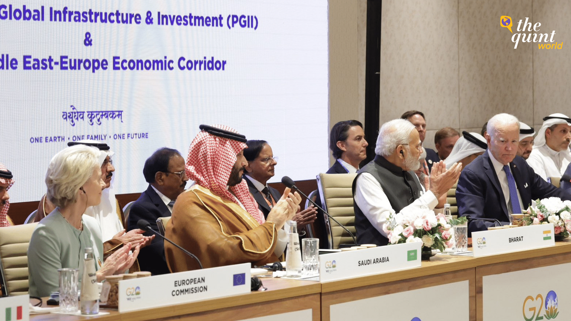<div class="paragraphs"><p>The proposed corridor aims to establish seamless trade routes and ports connecting India, Saudi Arabia, the United Arab Emirates, Jordan, Israel, and the EU.</p></div>