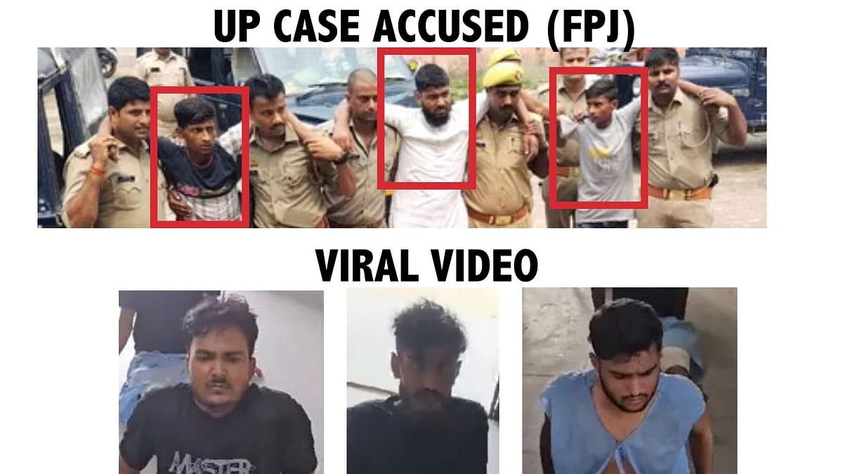 People shared the video with a claim that it showed three accused from the Muslim community from Uttar Pradesh.