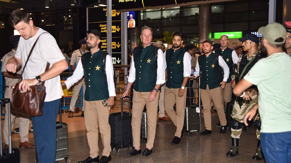 Pakistan cricket team reached Hyderabad  on Wednesday night to participate in the ICC World Cup 2023