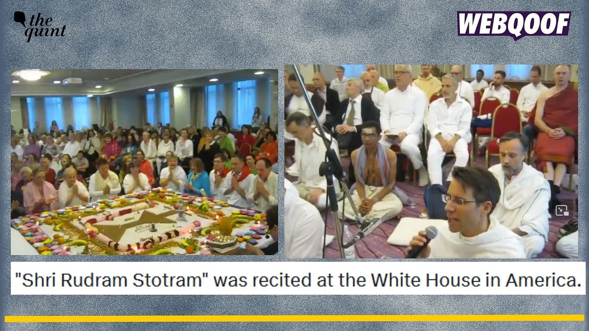 No, This Video Does Not Show People Chanting Hindu Mantras at the White House