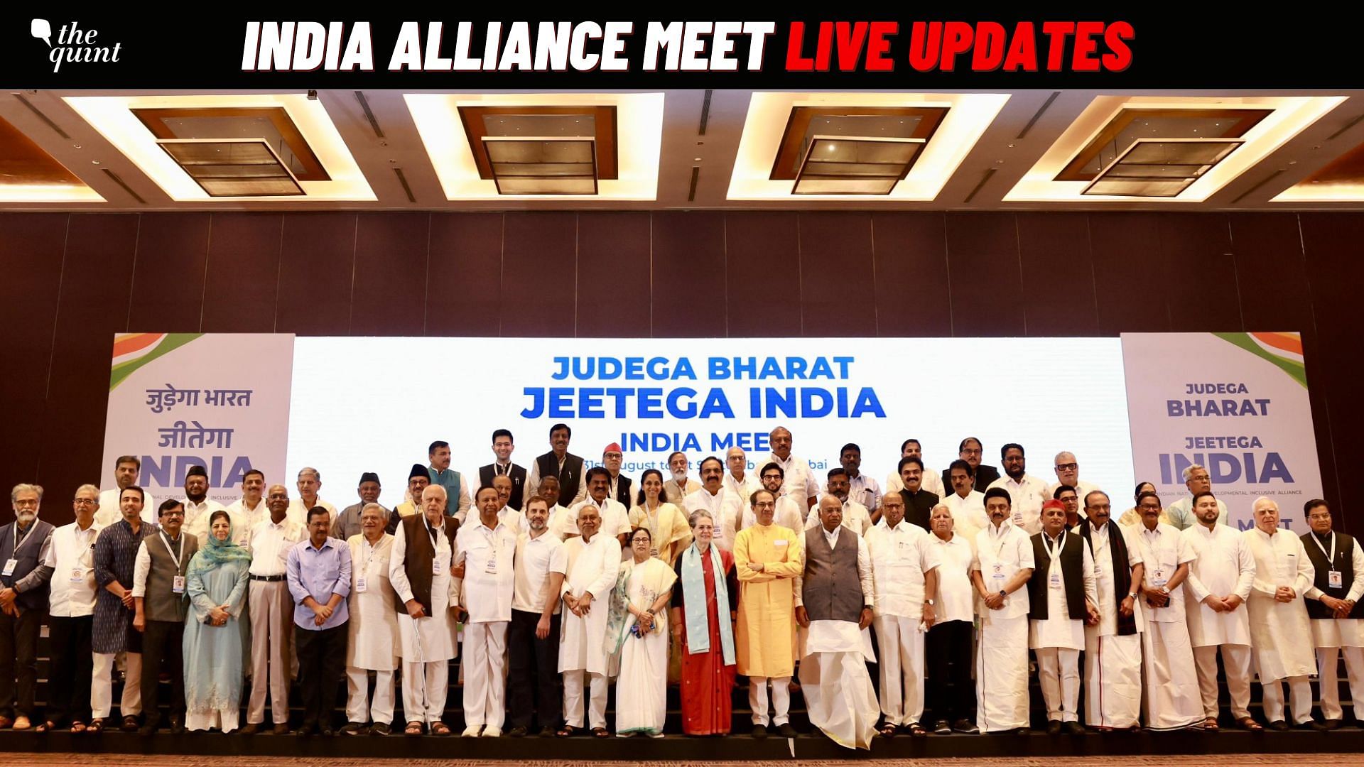 <div class="paragraphs"><p>INDIA Meet LIVE Updates: Talks Begin in Mumbai as Joint Photo Shoot Concludes</p></div>