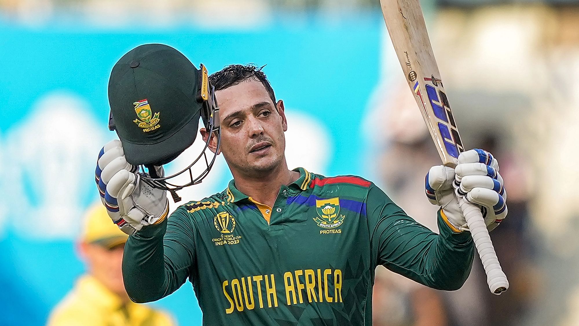 <div class="paragraphs"><p>Quinton de Kock scored 109 as South Africa beat Australia by&nbsp;134 runs.</p></div>