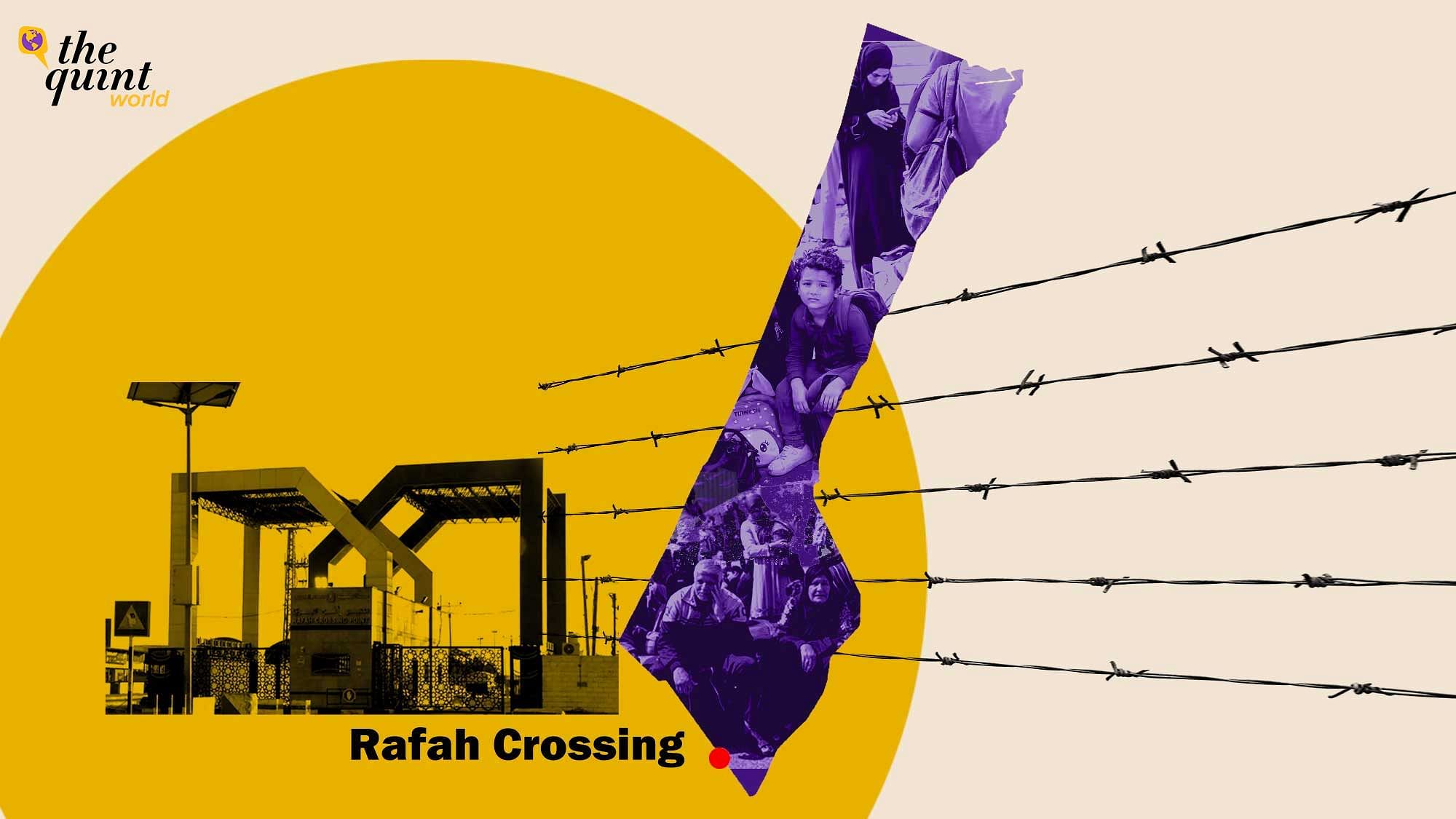 <div class="paragraphs"><p>The Rafah border crossing is the southernmost post of&nbsp;exit from&nbsp;Gaza.<br></p></div>