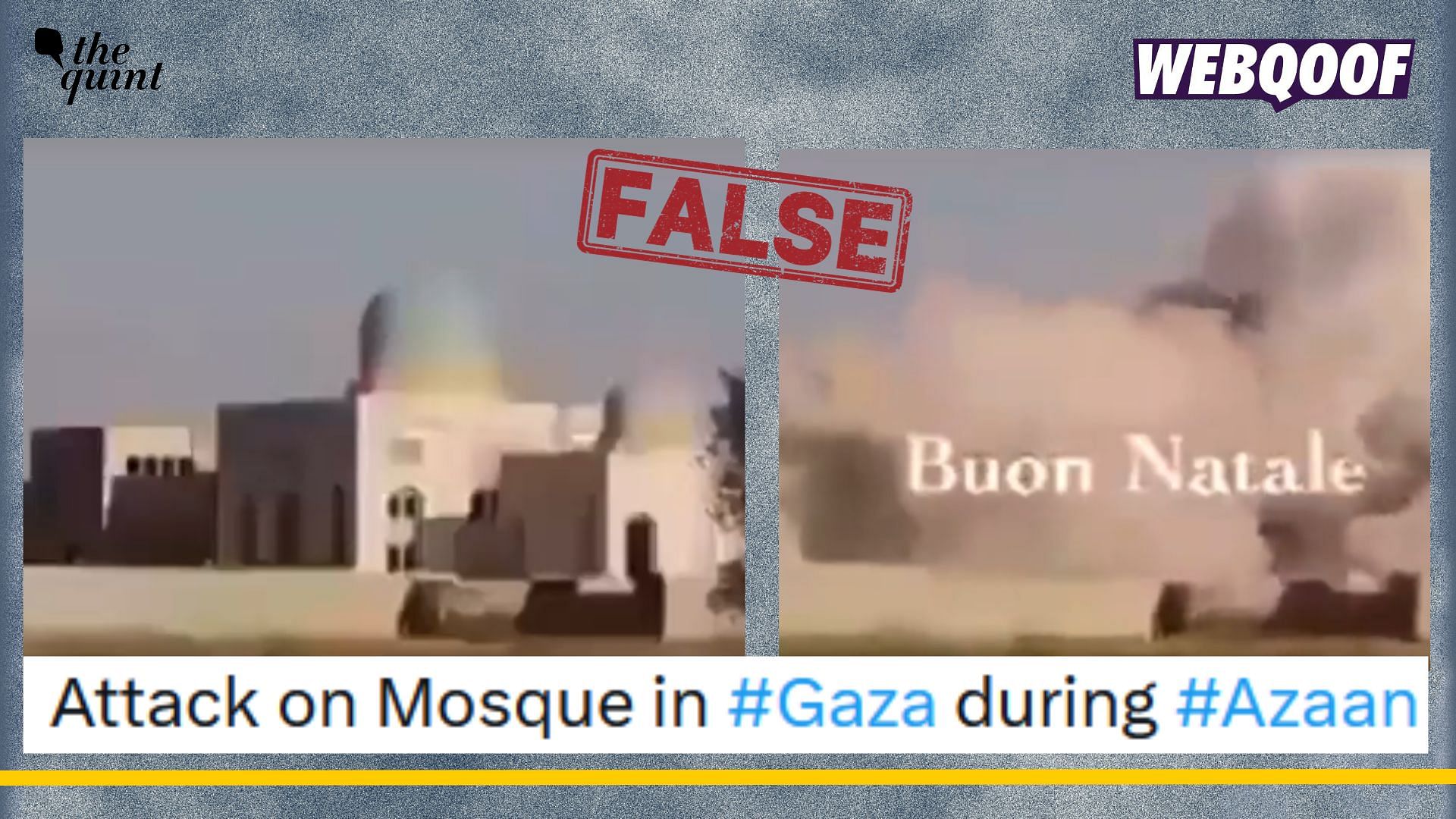 <div class="paragraphs"><p>Fact-Check: The viral video is not a recent one from Gaza. It shows a mosque destroyed by ISIS in Raqqa, Syria in 2014.</p></div>