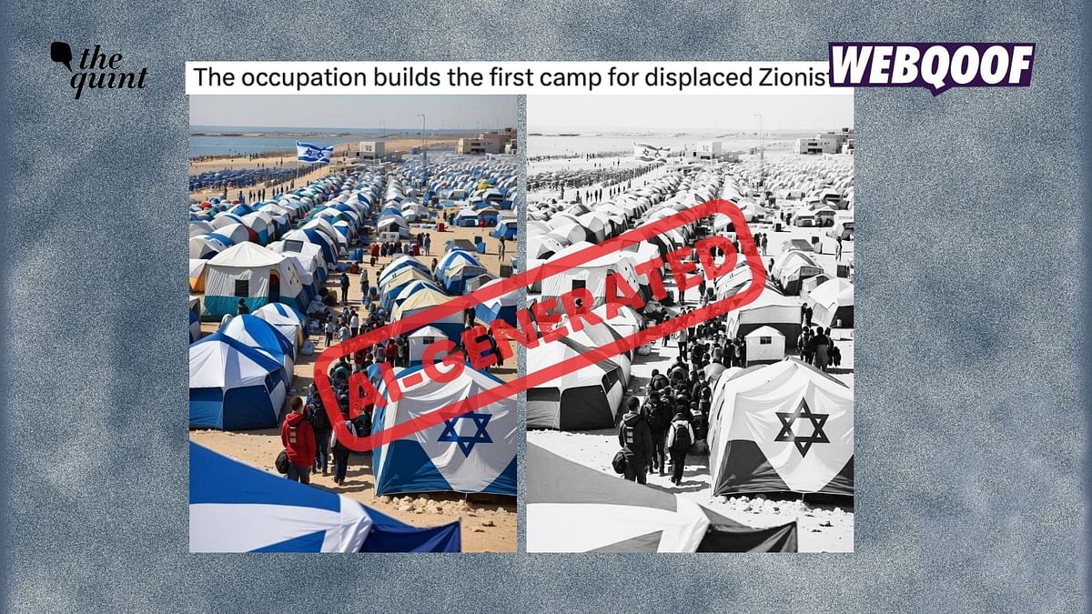 Fact-Check: AI-Generated Image Peddled as Camps Built for Displaced Israelis