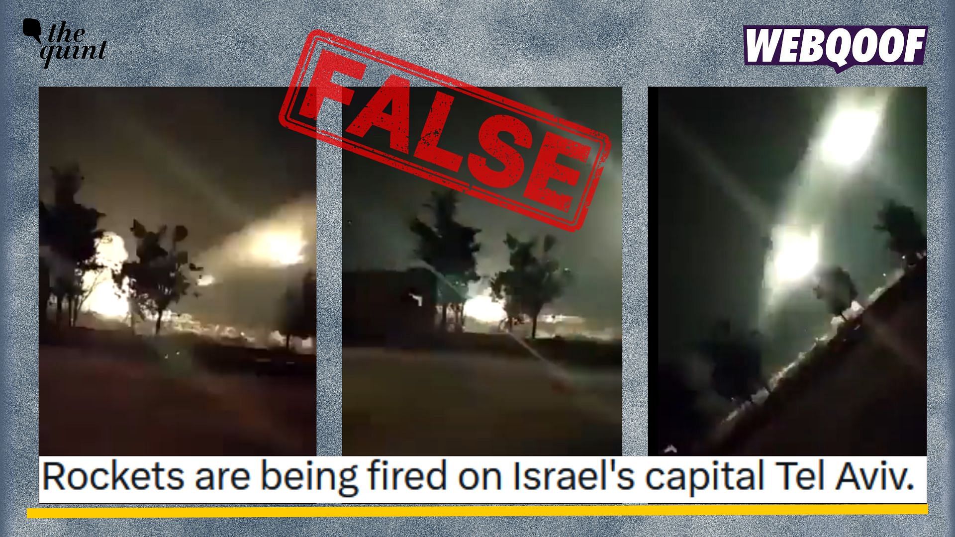 <div class="paragraphs"><p>Fact-Check: An old video on several rockets being fired in being falsely linked to the ongoing war between Israel and Palestine.  </p></div>