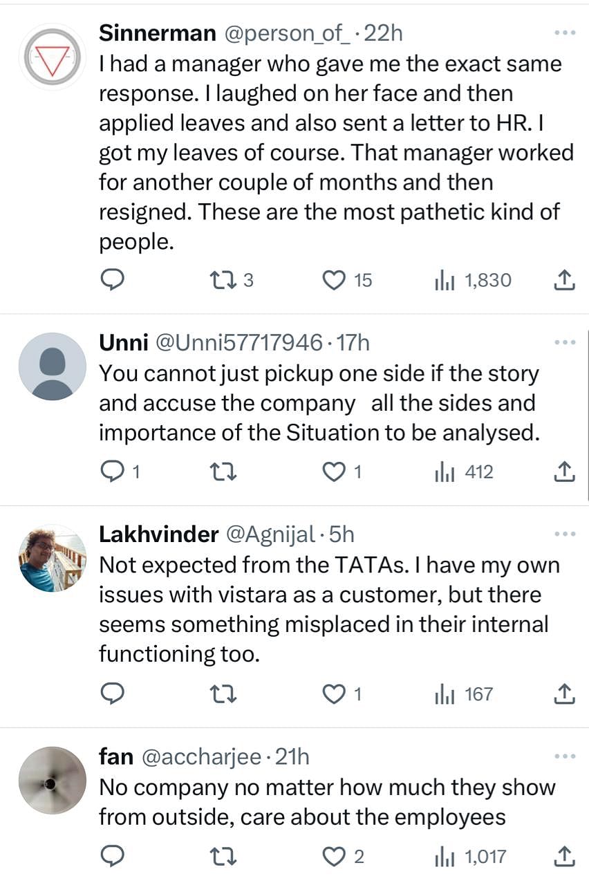 In response to the backlash, Vistara has issued a statement, which is drawing even more criticism online. 