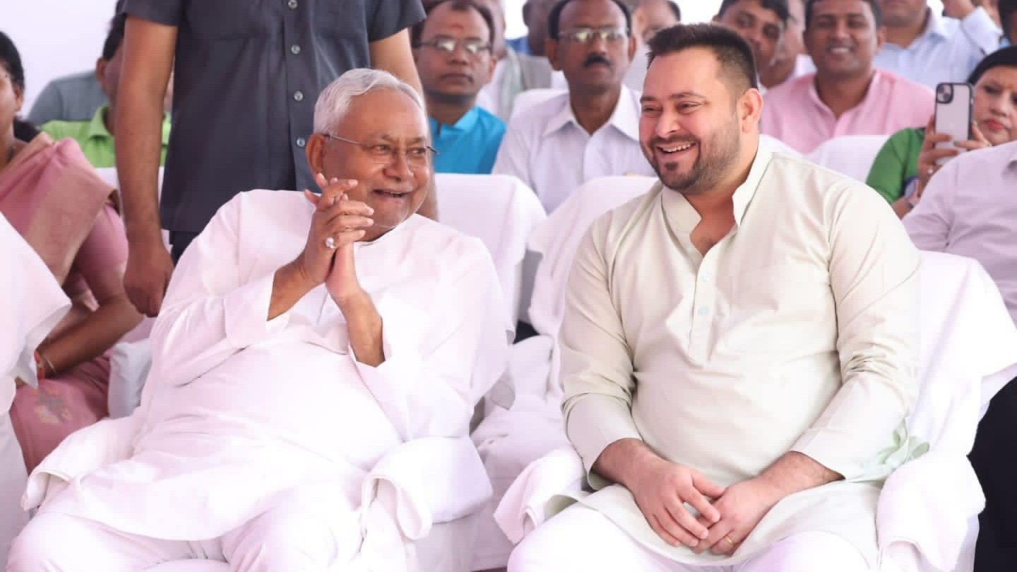 <div class="paragraphs"><p>Bihar CM Nitish Kumar (left) and former Deputy CM Tejashwi Yadav.&nbsp;</p></div>