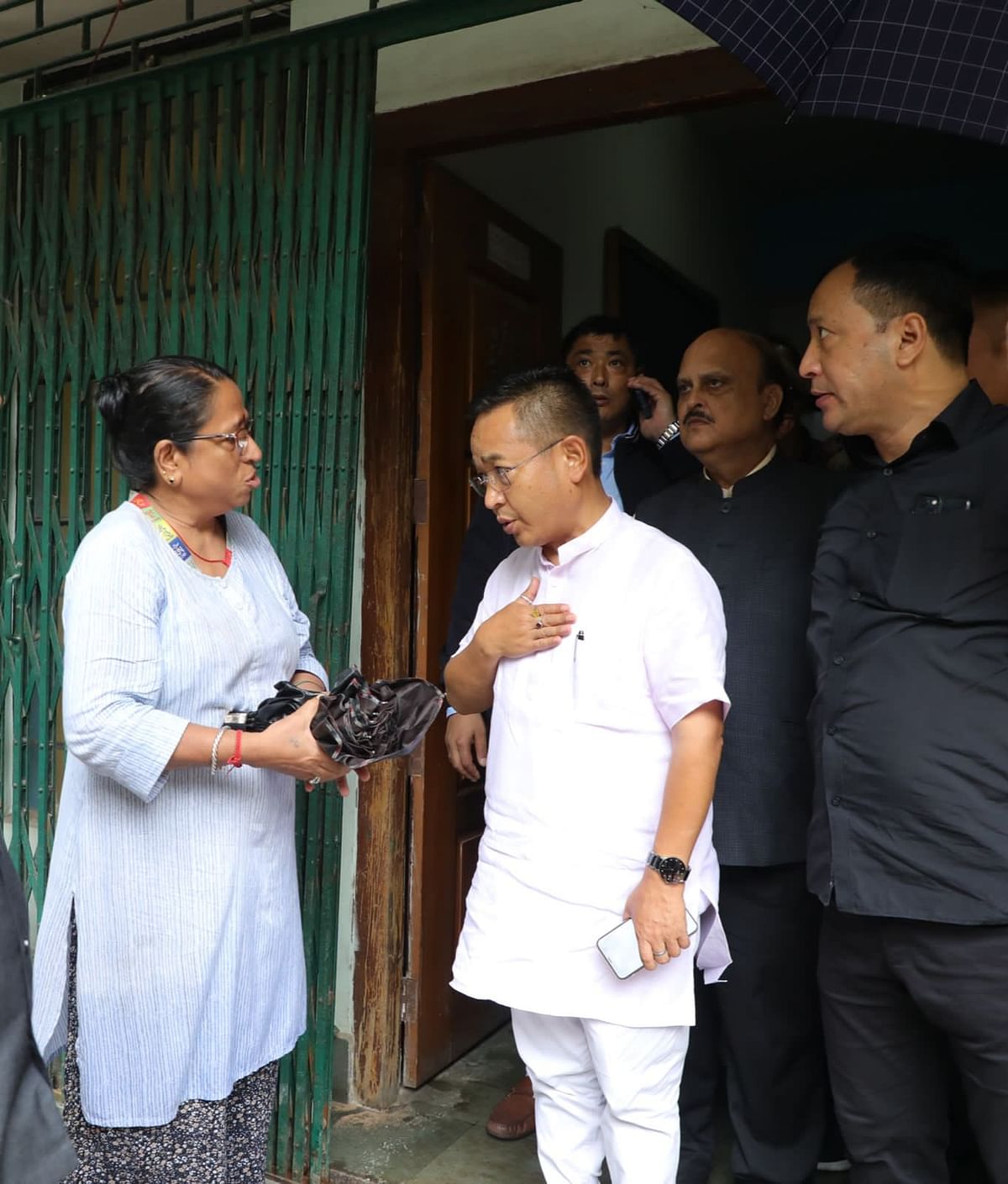 Sikkim Chief Minister Prem Singh Tamang visited parts of north Sikkim to take stock of the situation. 