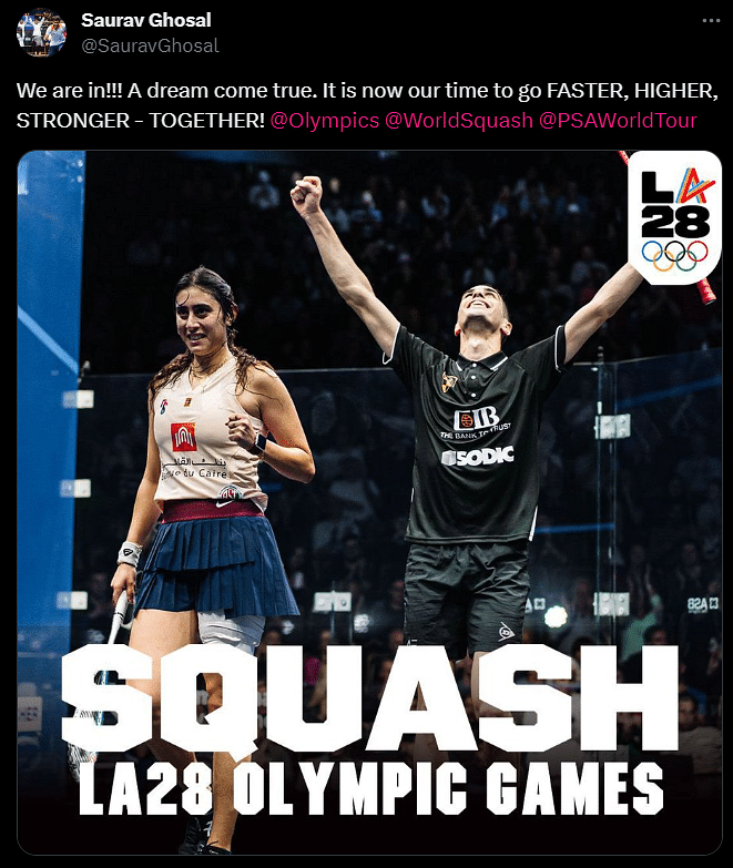 At 37, India's ageless #squash star #SauravGhosal faces an unexplored journey after the sport's #Olympics inclusion.