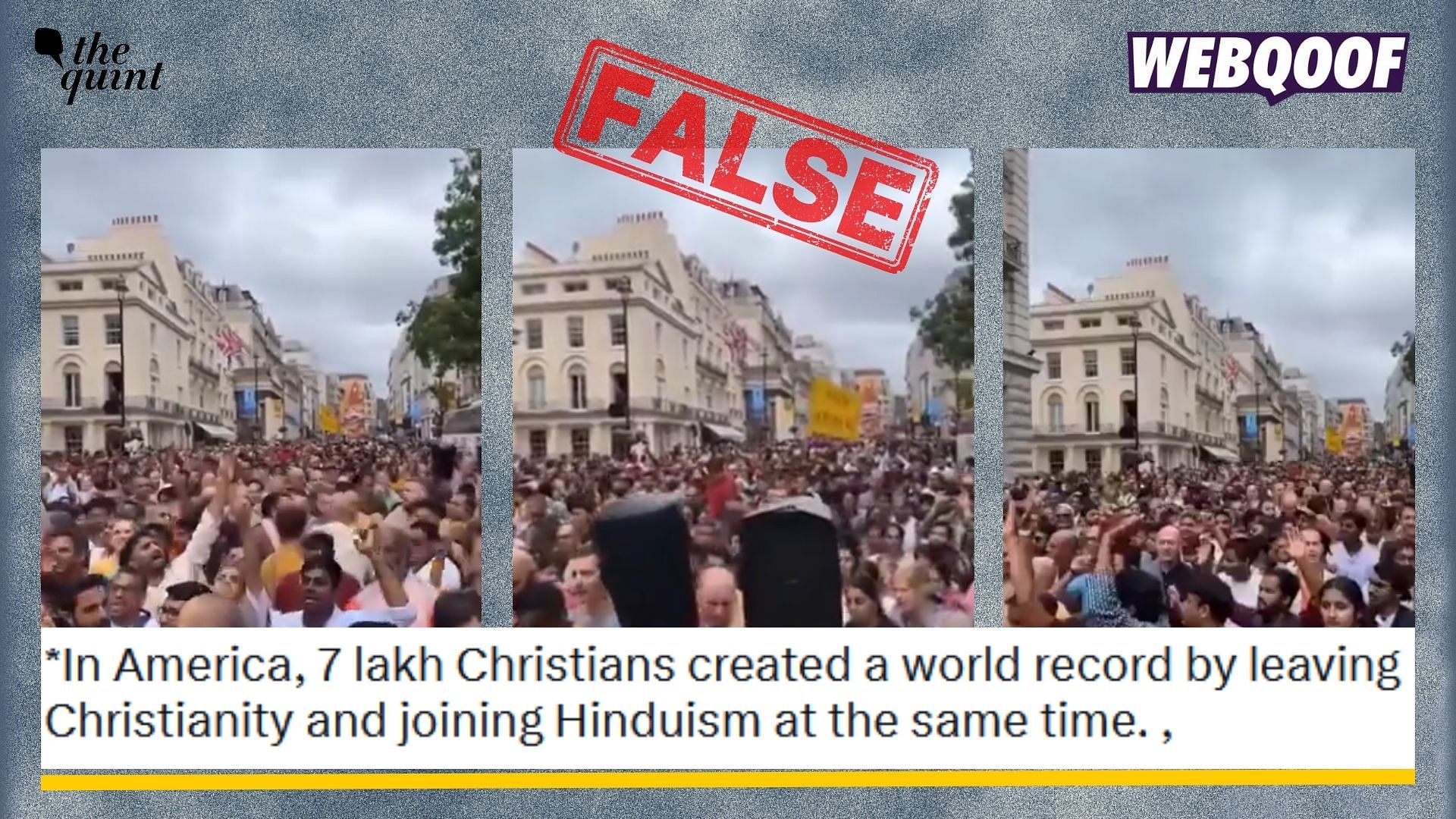 <div class="paragraphs"><p>Fact-Check: An old video showing London Rathayatra is going viral with false claims.</p></div>