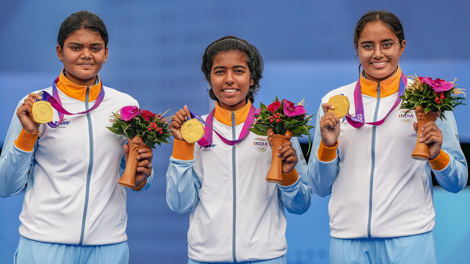 <div class="paragraphs"><p>Indian women's compound archery team wins gold at the Asian Games</p></div>