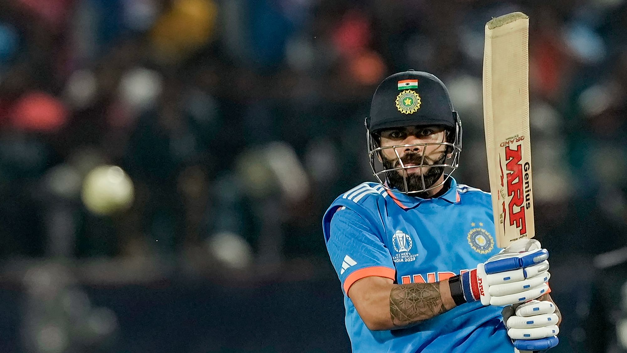 <div class="paragraphs"><p>ICC World Cup 2023: Kohli Earns Accolades After India Break New Zealand Jinx</p></div>