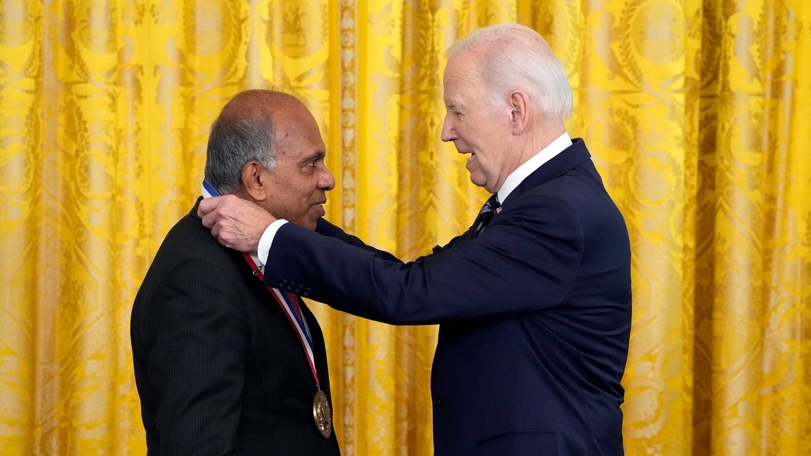 <div class="paragraphs"><p>The two Indian-Americans -- Ashok Gadgil and Subra Suresh -- were awarded the National Medal of Technology and Innovation and the National Medal of Science, respectively.</p></div>