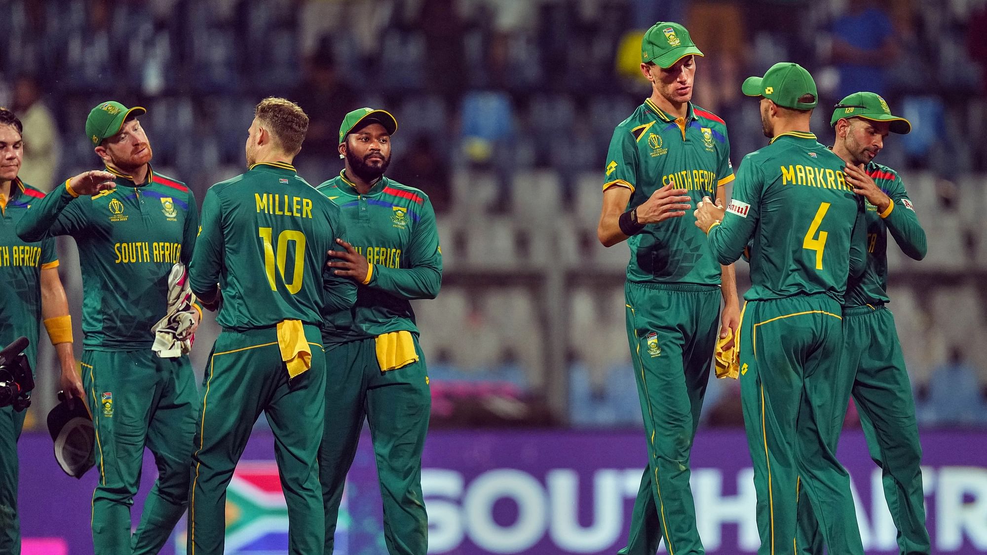 <div class="paragraphs"><p>South Africa beat Bangladesh by 149 runs in the ICC Men's ODI World Cup at the Wankhede Stadium on Tuesday.</p></div>