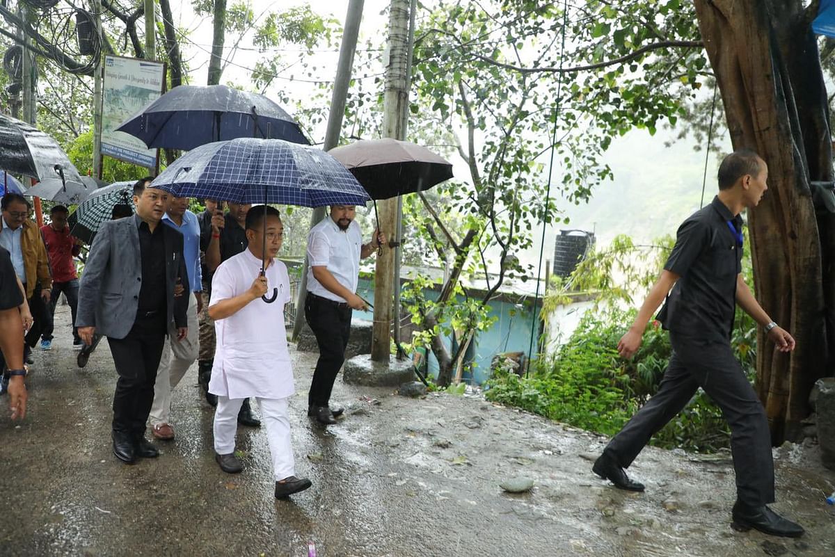Sikkim Chief Minister Prem Singh Tamang visited parts of north Sikkim to take stock of the situation. 