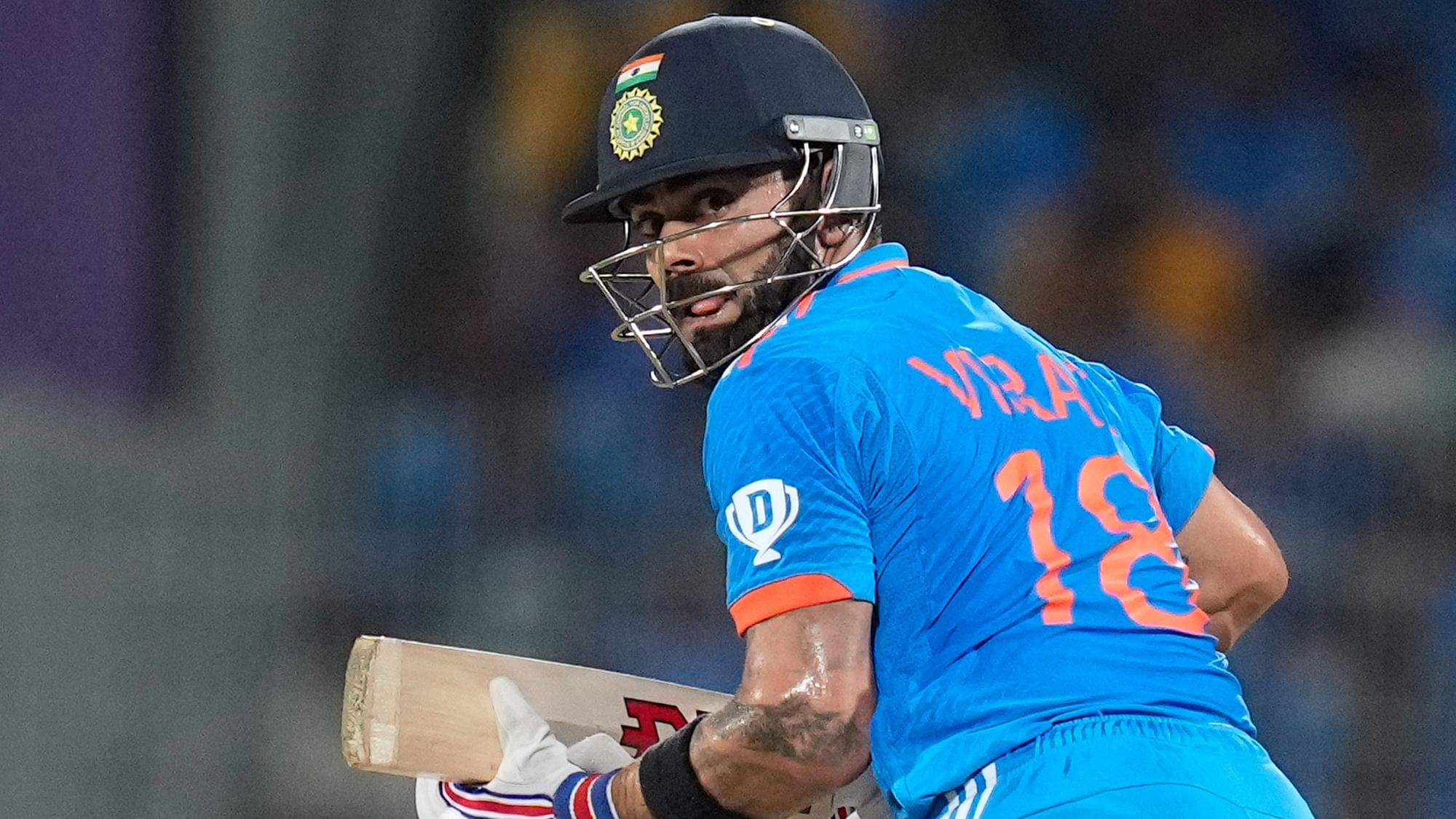 <div class="paragraphs"><p>ICC World Cup 2023: Virat Kohli Garners Applause for Gritty Half-Century</p></div>