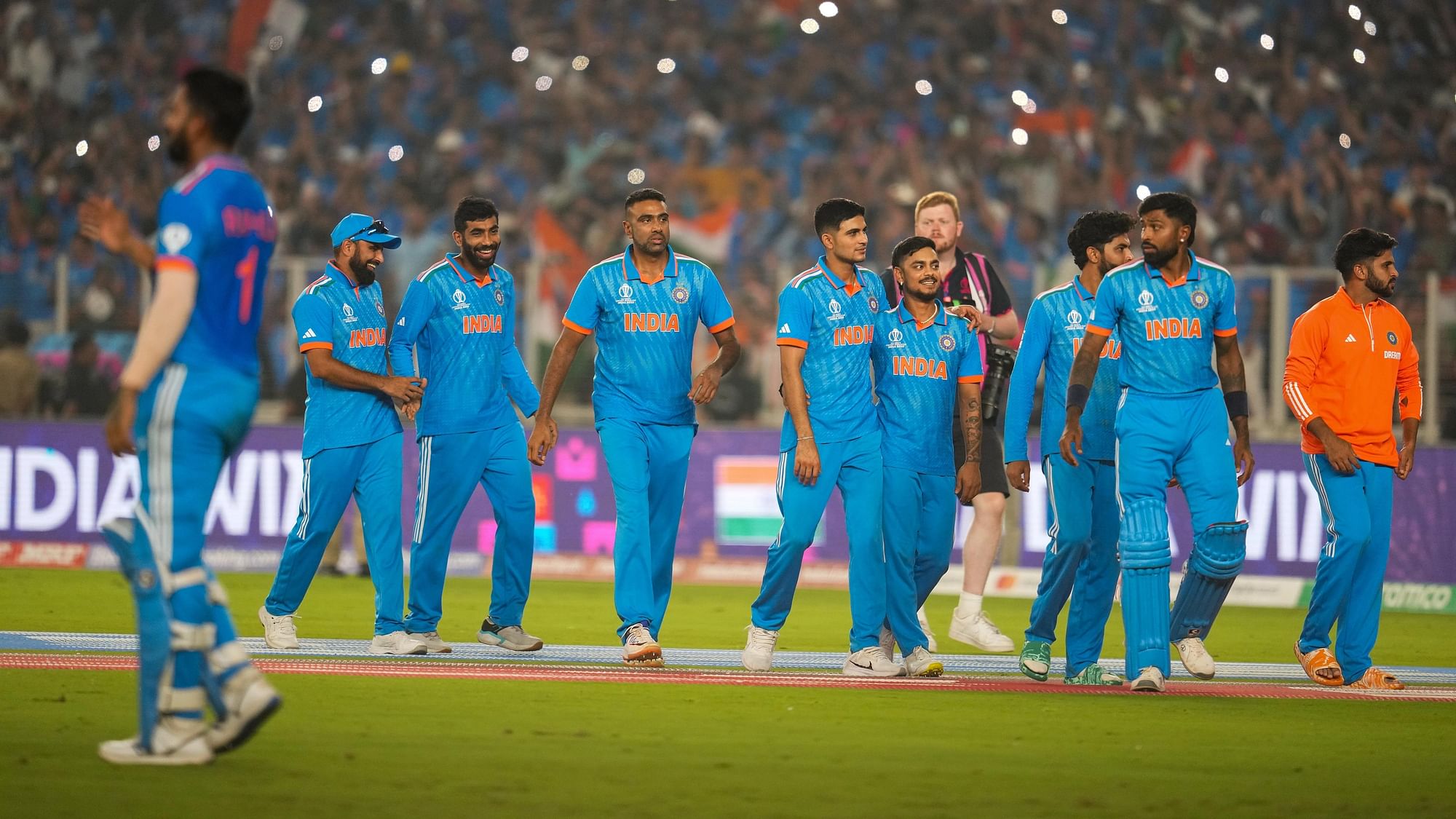 <div class="paragraphs"><p>In Photos: ICC World Cup 2023 – Pakistan Obliterated by Blue Wave in India’s Win</p></div>