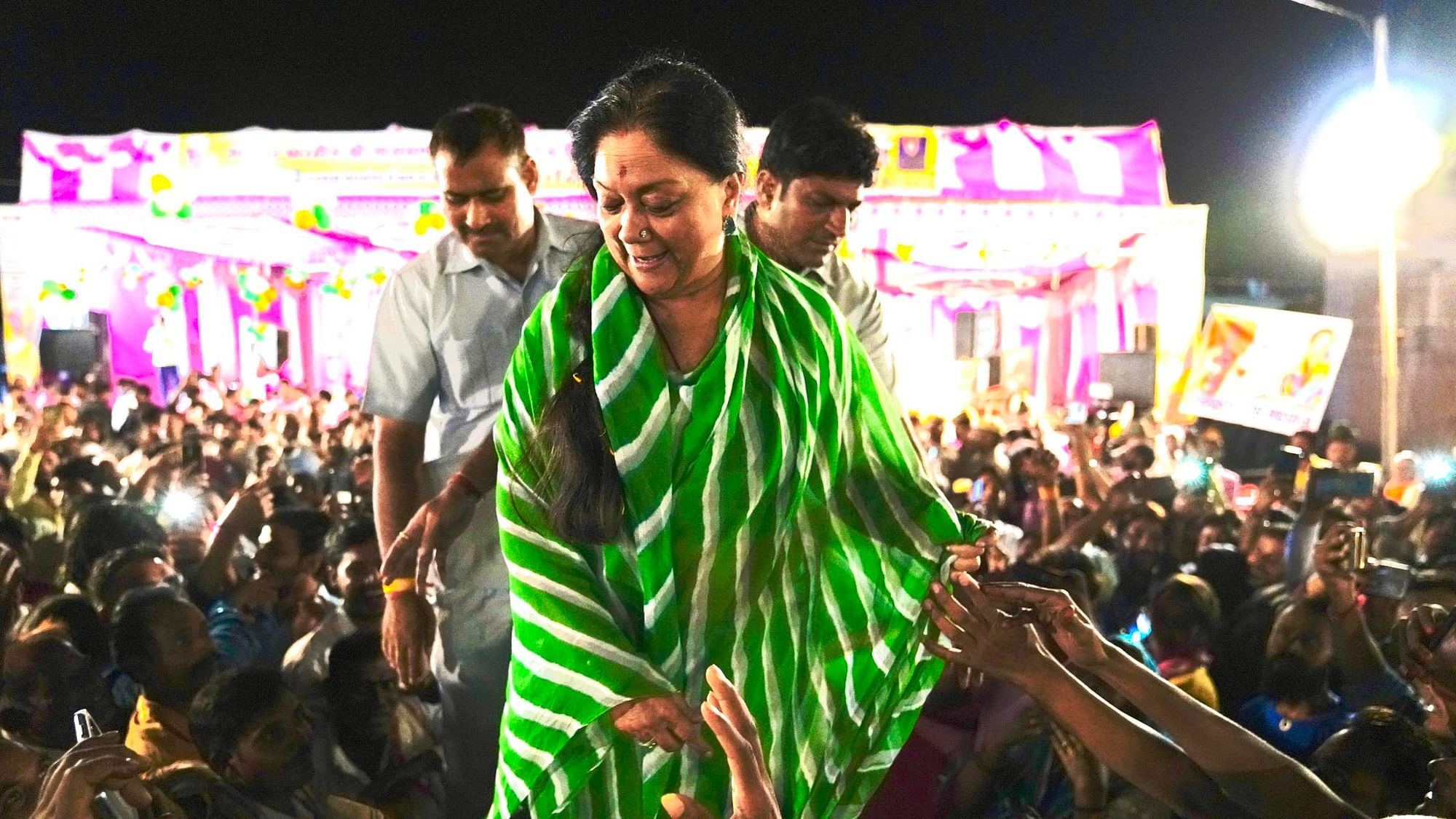 <div class="paragraphs"><p>Vasundhara Raje Scindia is a two-time former Chief Minister of Rajasthan.</p></div>