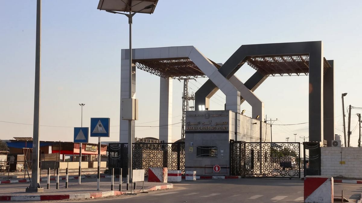 Palestinians have been gathering at the Rafah border crossing in the hope of leaving Gaza amid the Israeli bombings