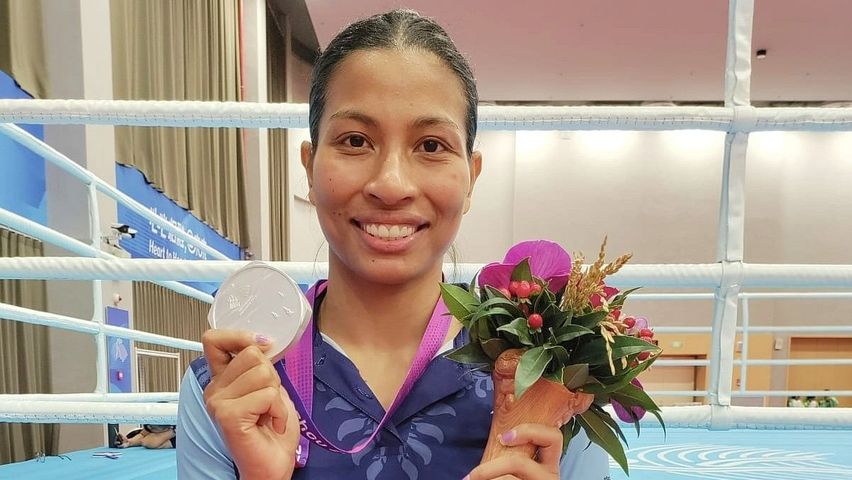 <div class="paragraphs"><p>Lovlina Borgohain bagged a silver at the Asian Games</p></div>
