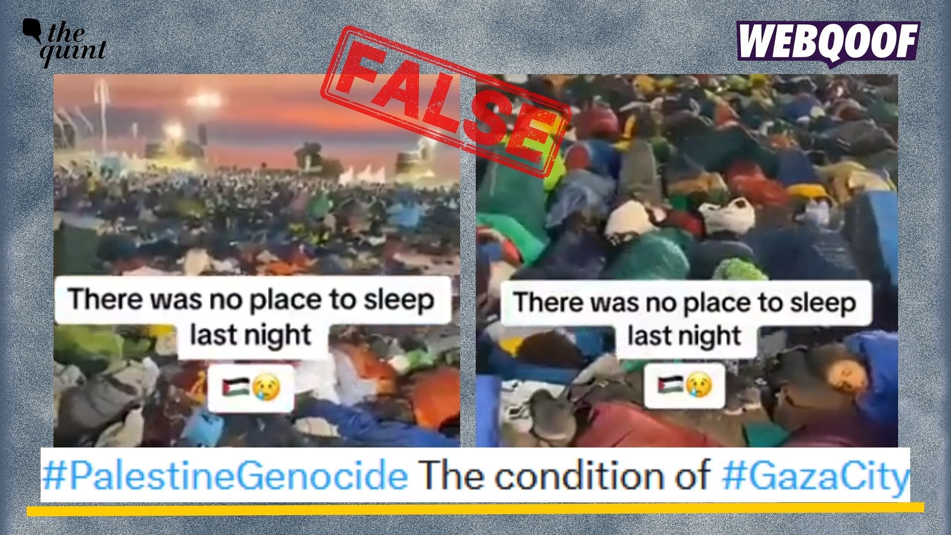 <div class="paragraphs"><p>Fact-check: An old video showing people sleeping in the open from Lisbon is going viral to falsely claim that it shows visuals from Gaza. </p></div>