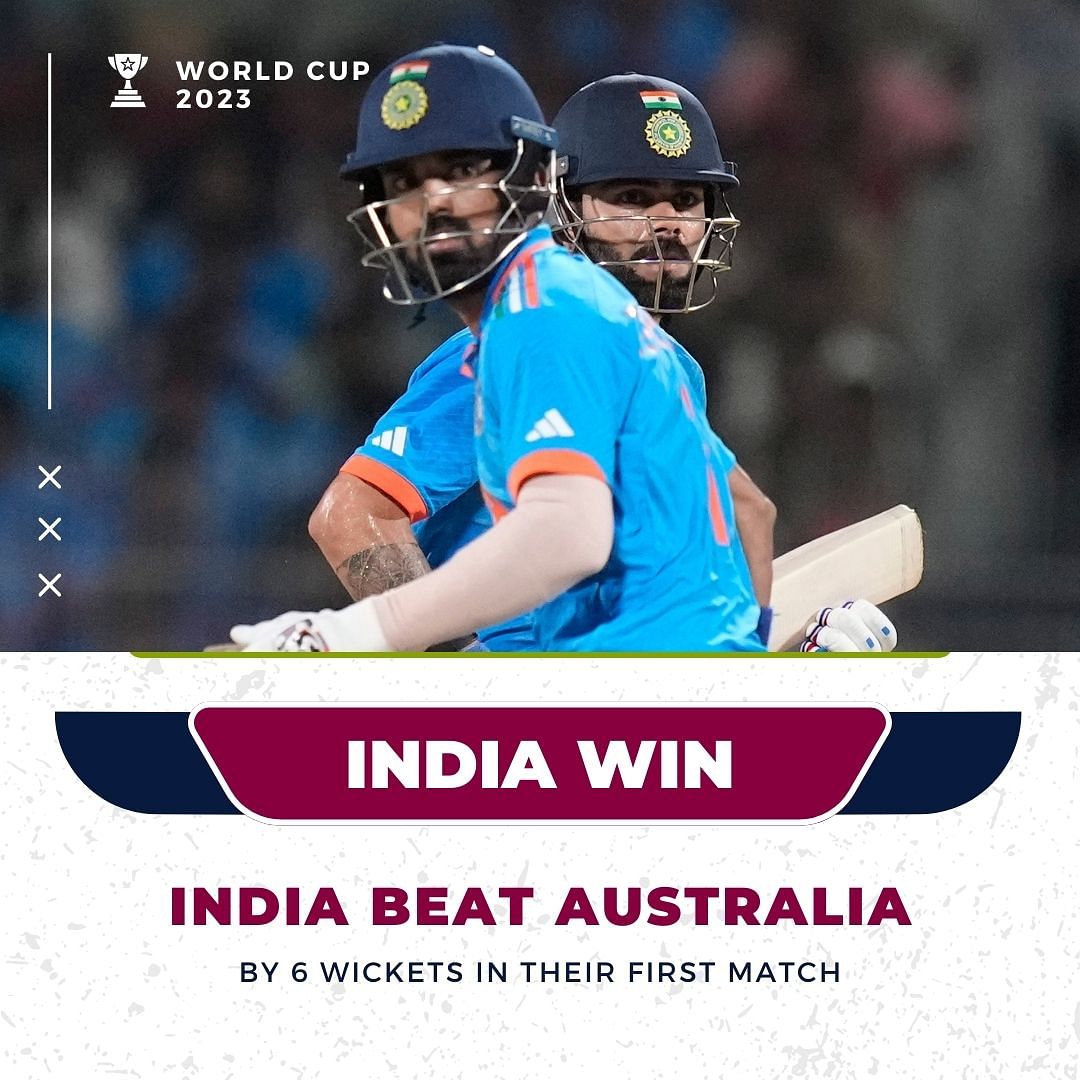 #CWC23 | India's 'mission for 3' saw them losing 3 batters for ducks, before Virat Kohli & KL Rahul turned saviours.