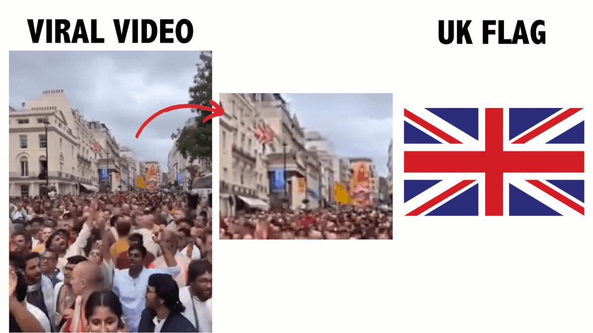 This is an old video from London, United Kingdom and shows people celebrating Rathayatra 2022.