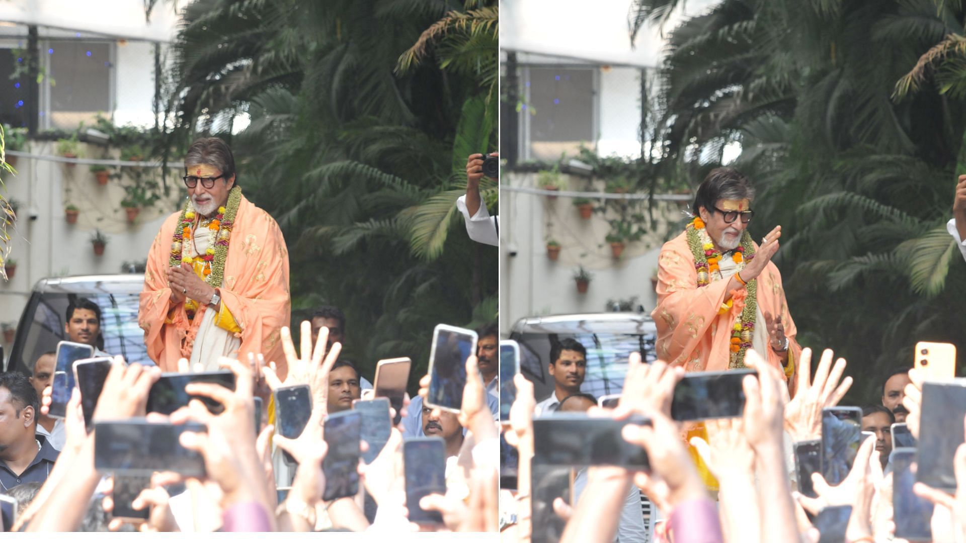 <div class="paragraphs"><p>Fans Go Berserk as Amitabh Bachchan Steps Out to Greet Them</p></div>