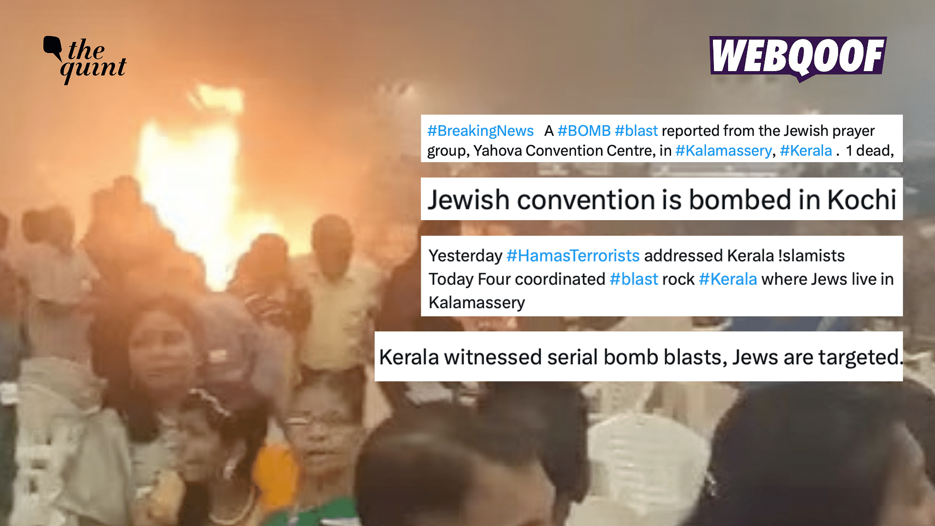 <div class="paragraphs"><p>Several posts about the blast targeting Jews in Kerala went viral shortly after the explosion.</p></div>