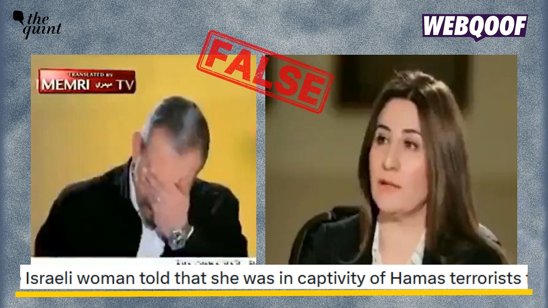 <div class="paragraphs"><p>Fact-check: An old video of an Iraqi MP talking about ISIS is going viral to claim that it shows Israeli woman talking about Hamas.</p></div>