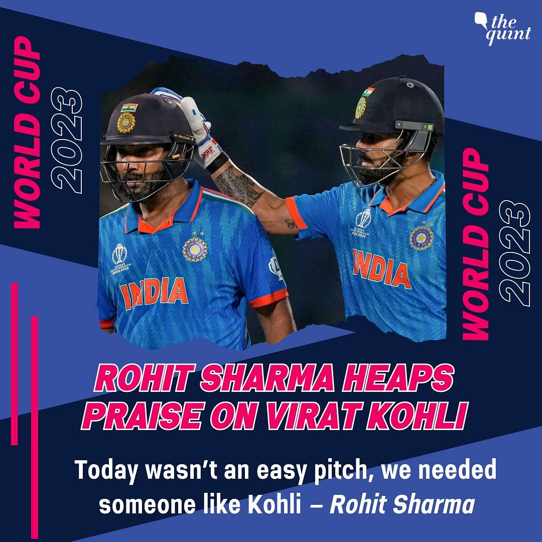 #CWC23 #INDvsSA | Rohit Sharma heaped praise on centurion #ViratKohli after India's victory over South Africa.