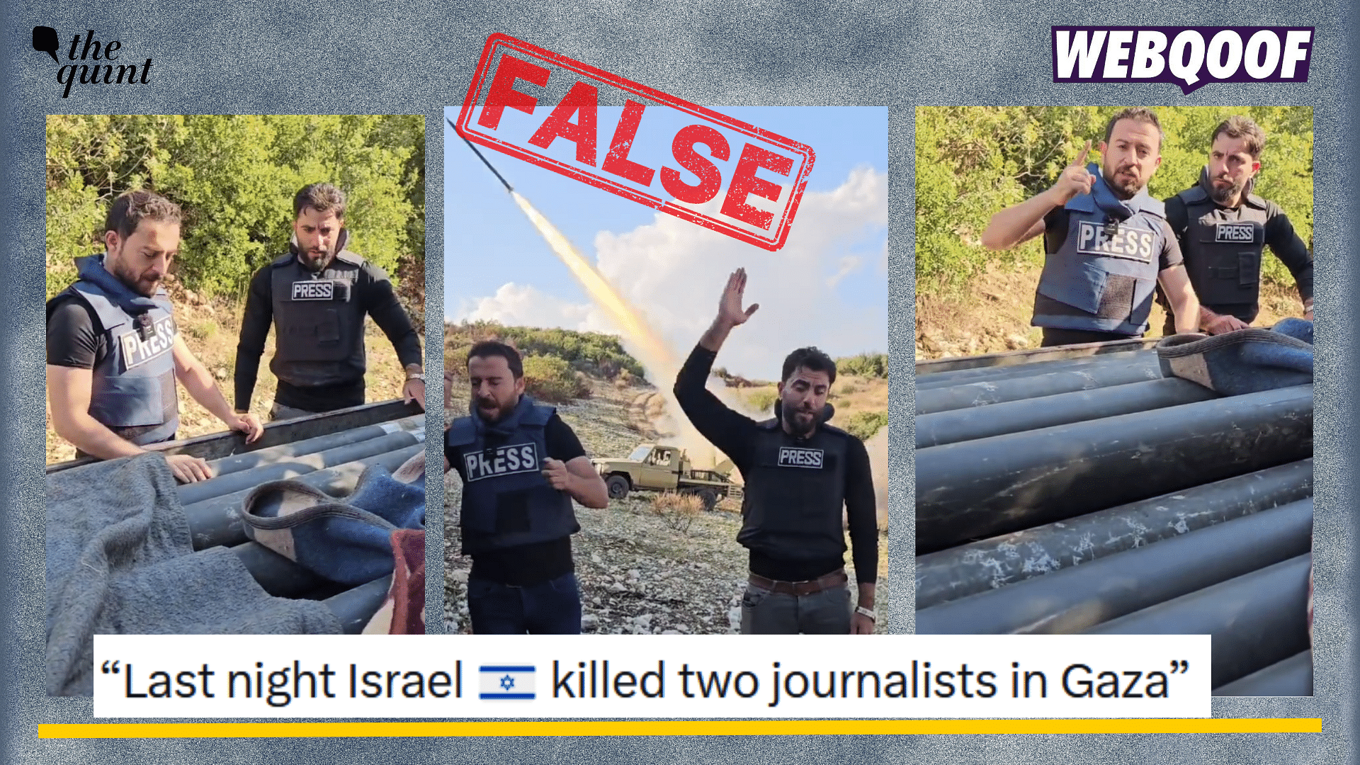 <div class="paragraphs"><p>Conclusion: A video from Syria showing two journalists encouraging bombing is going viral to falsely claim that it is from Gaza. </p></div>