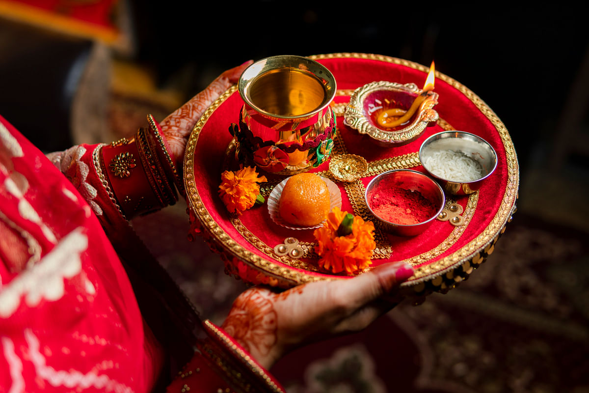 Happy Karwa Chauth 2023: Here are some wishes, greetings, and images to share with your friends and family.