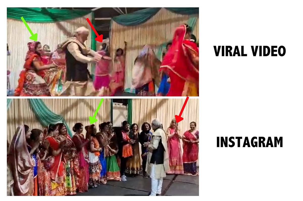 The video shows Vikas Mahante, PM Modi's lookalike, during Diwali festivities in London.