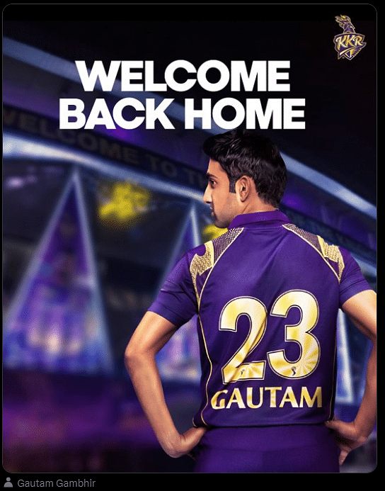 #IPL2024 | #GautamGambhir & #KKR have reunited after six years.