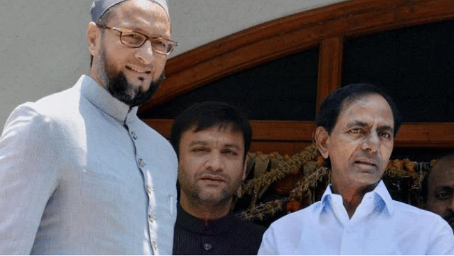Asaduddin Owaisi is campaigning for BRS in a number of seats and has labeled Telangana Congress chief as 'RSS Anna'.