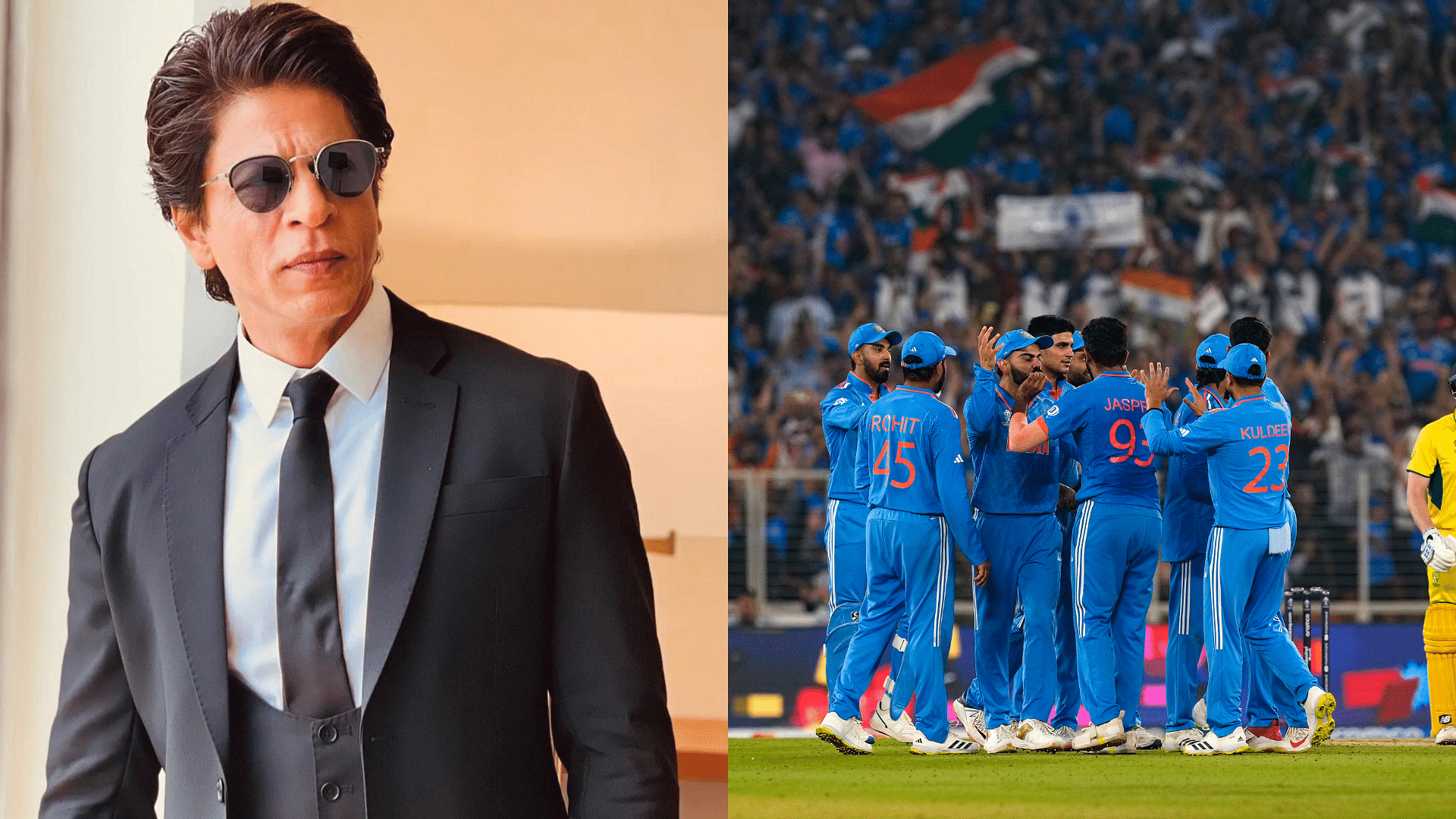 <div class="paragraphs"><p>SRK cheered the team on despite their loss.&nbsp;</p></div>