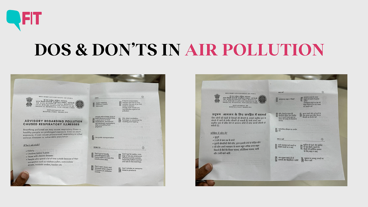 As Delhi-NCR’s air quality plummets, Dr Ram Manohar Lohia Hospital has started a ‘Pollution-Related Illness Clinic’.