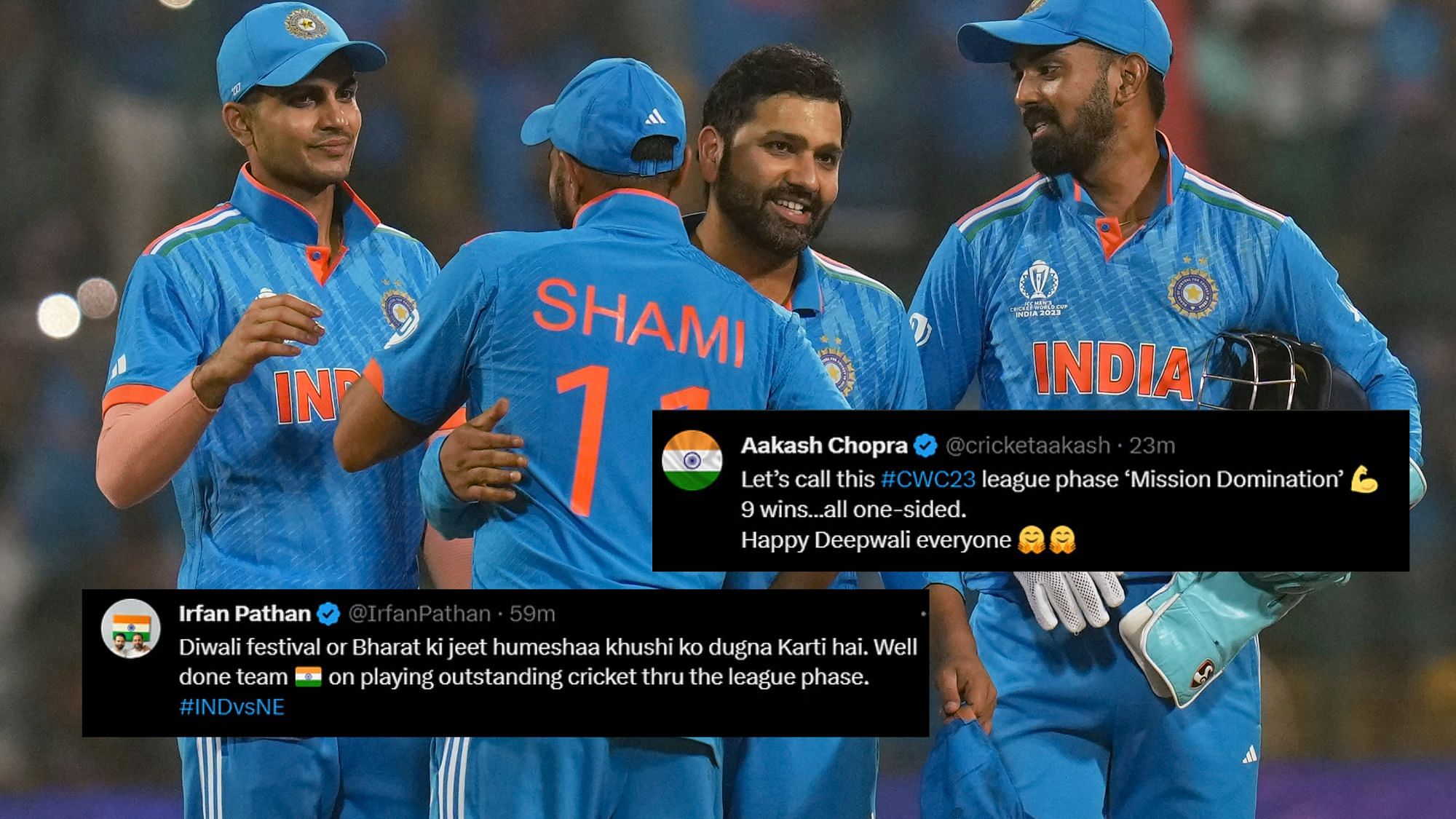 <div class="paragraphs"><p>ICC World Cup 2023: Fans Celebrate ‘Extra Special’ Diwali as India Win Again</p></div>