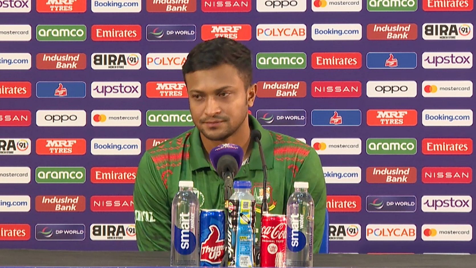 <div class="paragraphs"><p>Bangladesh skipper Shakib al Hasan says he has no regrets about Angelo Mathews' 'timed out' wicket.</p></div>