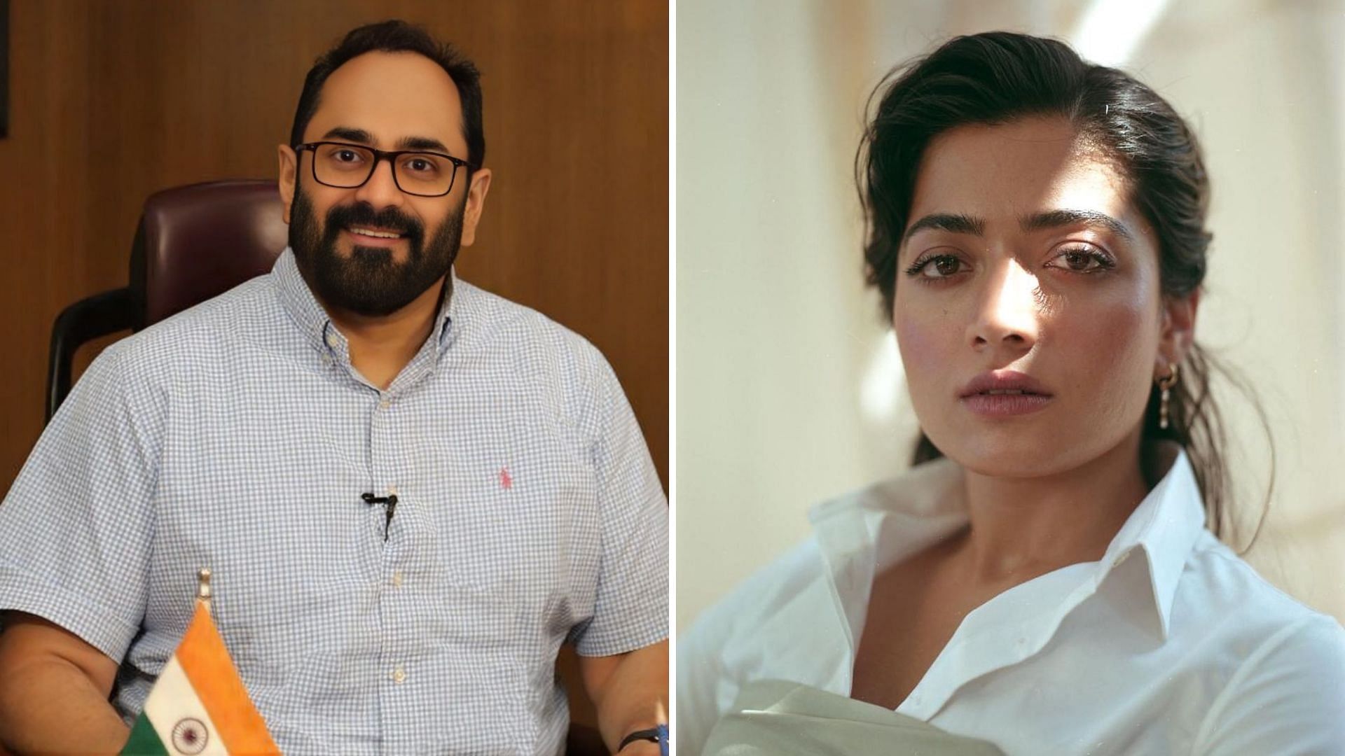 <div class="paragraphs"><p>Union Minister Rajeev Chandrasekhar speaks about Rashmika Mandanna's deepfake video.</p></div>