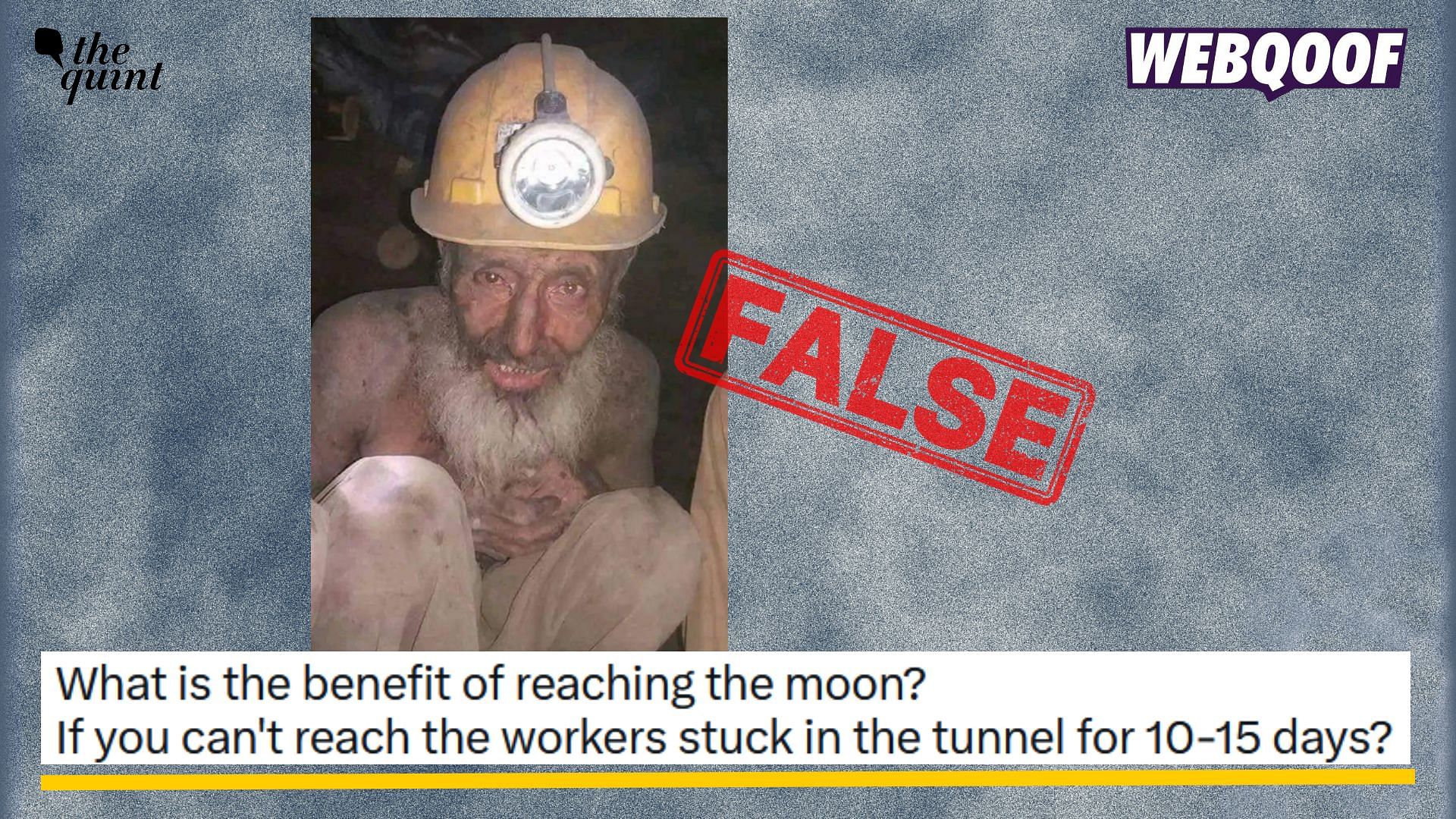 <div class="paragraphs"><p>Fact-Check: This image does not show one of the 41 workers trapped inside Silkyara tunnel in Uttarakhand's Uttarkashi.</p></div>