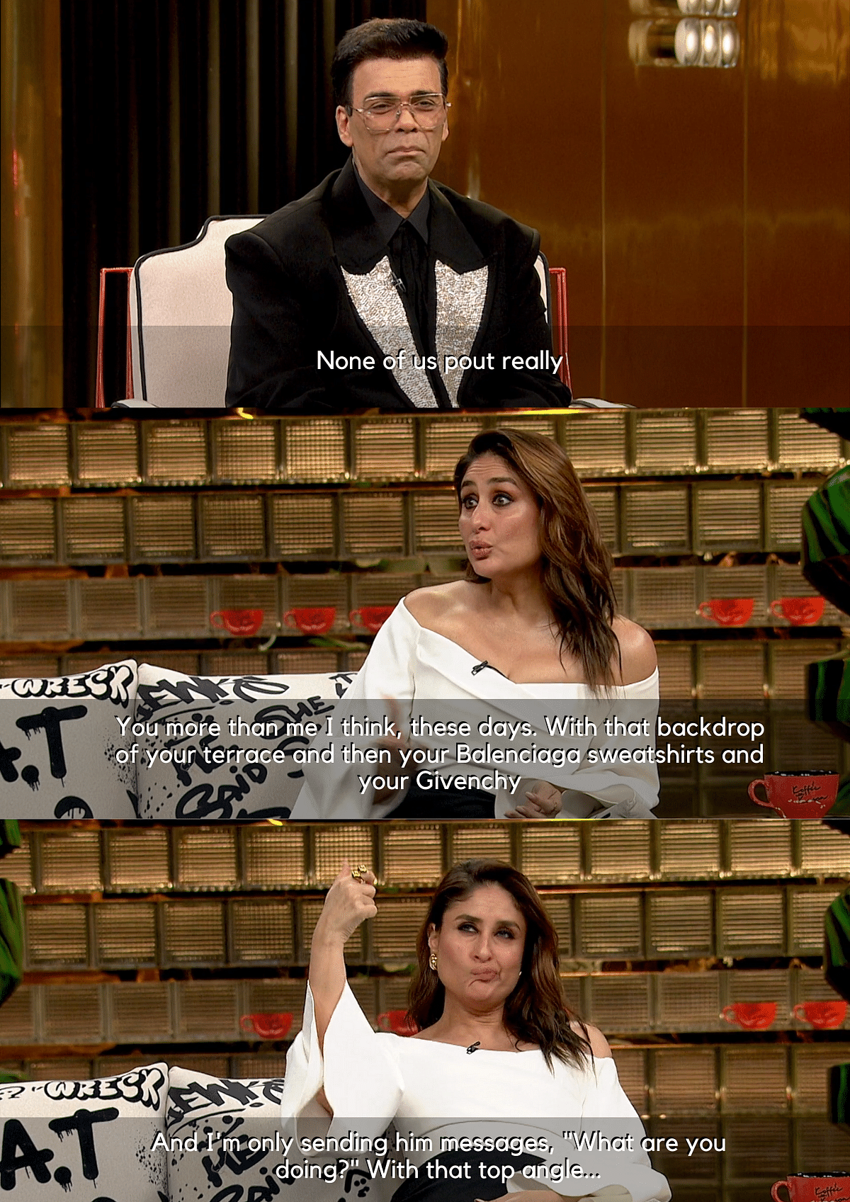 From Alia Bhatt's mimicry to Kareena Kapoor's quick wit, there 'Koffee With Karan' episode is all about the trio.